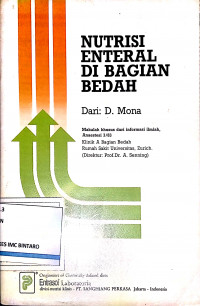 Nutrisi Enteral di Bagian Bedah