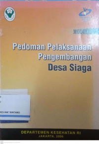 Pedoman Pelaksanaan Pengembangan Desa Siaga