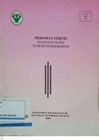 Pedoman Teknis Kesehatan Matra di Bumi Perkemahan