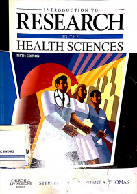 Introduction to Research in The Health Sciences