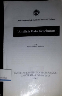 Analisis Data Kesehatan