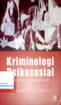 Kriminologi Psikologi: Suatu Pengantar