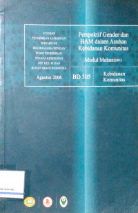 Perspektif Gender dan HAM dalam Asuhan Kebidanan Komunitas: Modul Mahasiswi