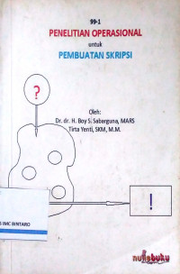 Penelitian Operasional untuk Pembuatan Skripsi