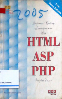 Referensi Coding Pemrograman Web HTML ASP PHP Tingkat Dasar