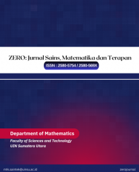 Zero : jurnal sains matematika dan terapan vol 7, no. 1