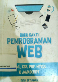 Buku sakti pemrograman WEB