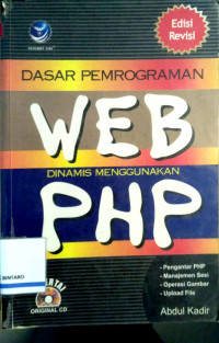 Dasar pemrograman Web dinamis menggunakan PHP