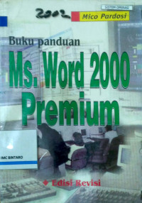 Buku Panduan Ms. Word 2000 Premium