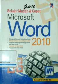 Belajar mudah & cepat Microsoft Word 2010