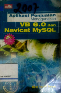 Aplikasi Penjualan menggunakan VB 6.0 dan Navicat MYSQL