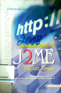 Pemrograman J2ME Tingkat dasar