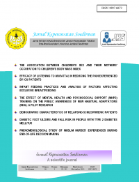 [E-JOURNAL] JURNAL KEPERAWATAN SOEDIRMAN (THE SOEDIRMAN JOURNAL OF NURSING)