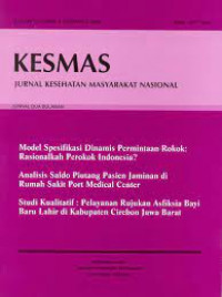 Kesmas : jurnal kesehatan masyarakat nasional