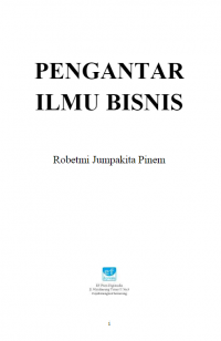 [E-BOOK] : Pengantar ilmu bisnis