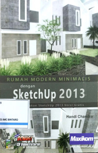 Rumah modern minimalis dengan sketchup 2013