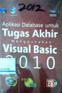 Aplikasi Dtabase untuk Tugas Akhir menggunakan Visual Basic 2010