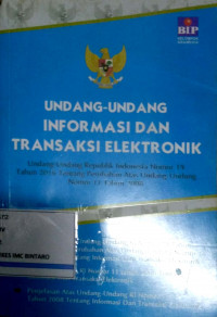 Undang-undang Informasi dan Transaksi Elektronik